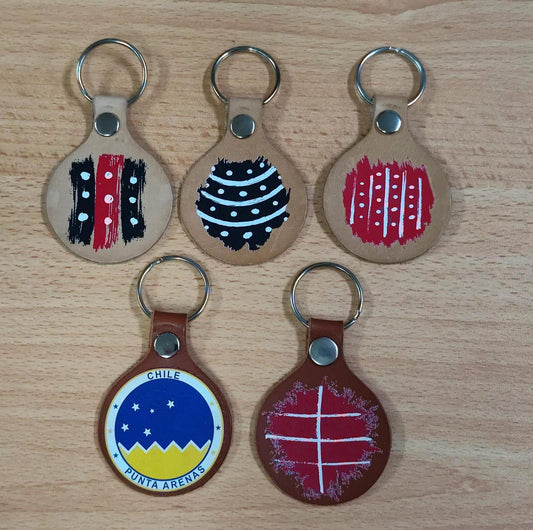 llavero cuero diseños varios